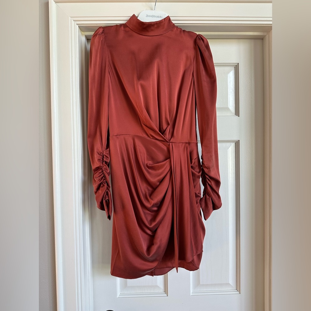 Zimmermann silk drape dress